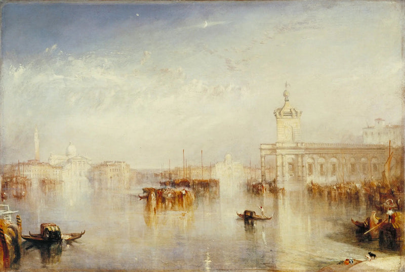 La Dogana, San Giorgio, Citella, från Europatorget - J. M. W. Turner