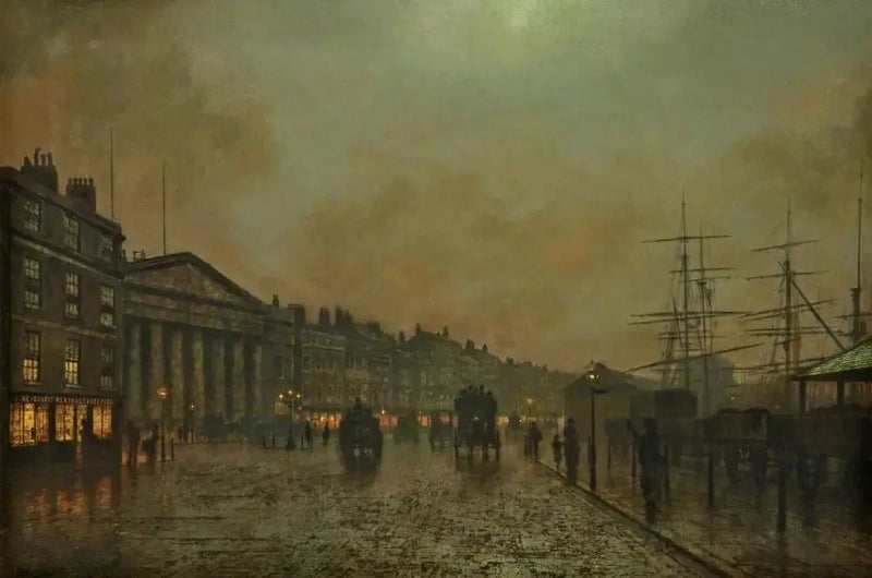 Liverpool-tullen, sedd mot söder - John Atkinson Grimshaw