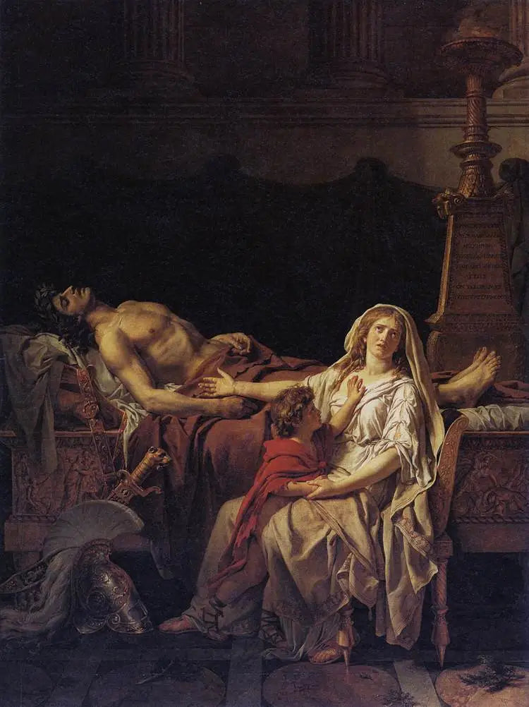 Andromaches smärta - Jacques-Louis David