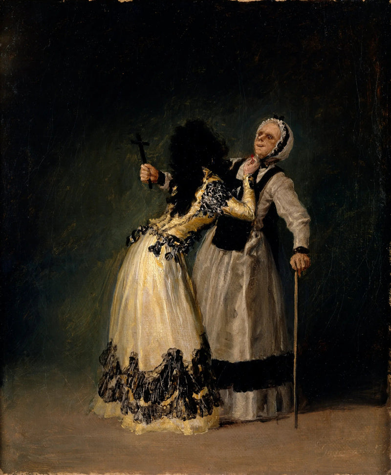 Hertiginna av Alba och bigotan - Francisco de Goya