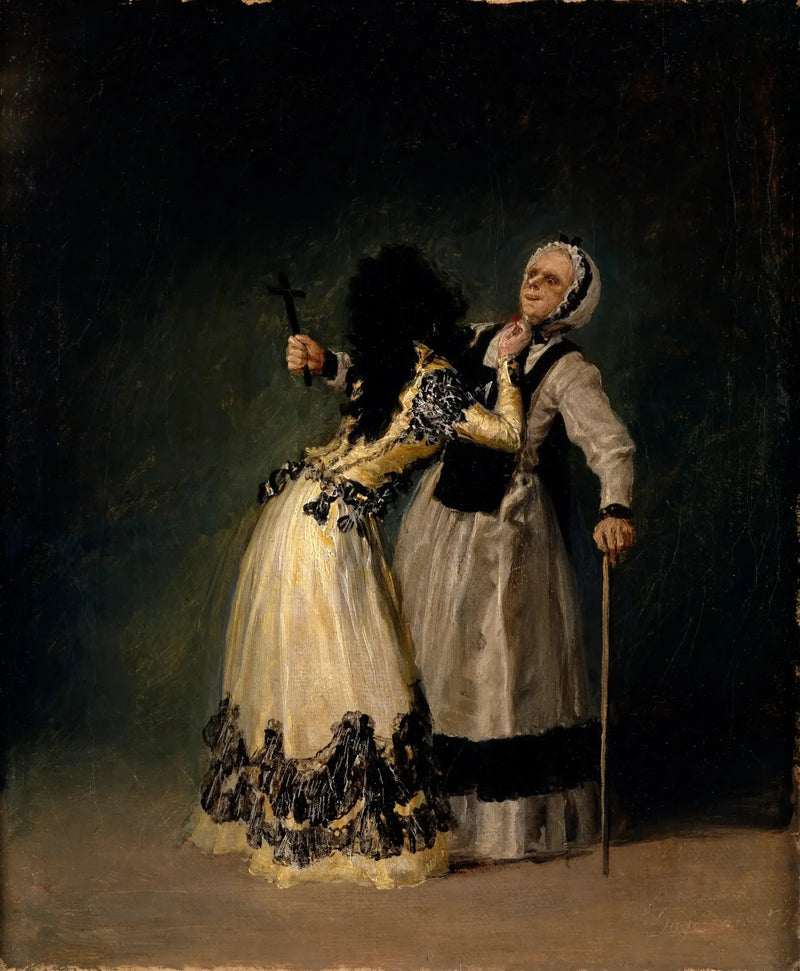 Hertiginna av Alba och bigotan - Francisco de Goya