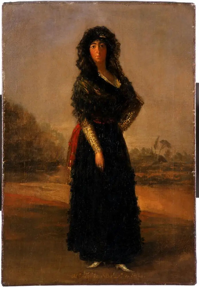 Hertiginna av Alba, skiss - Francisco de Goya