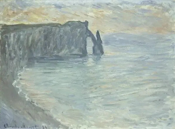 La falaise d'Aval avec la porte et l'aiguille - Claude Monet image 1 reproduction réalisée par Alpha Reproduction
