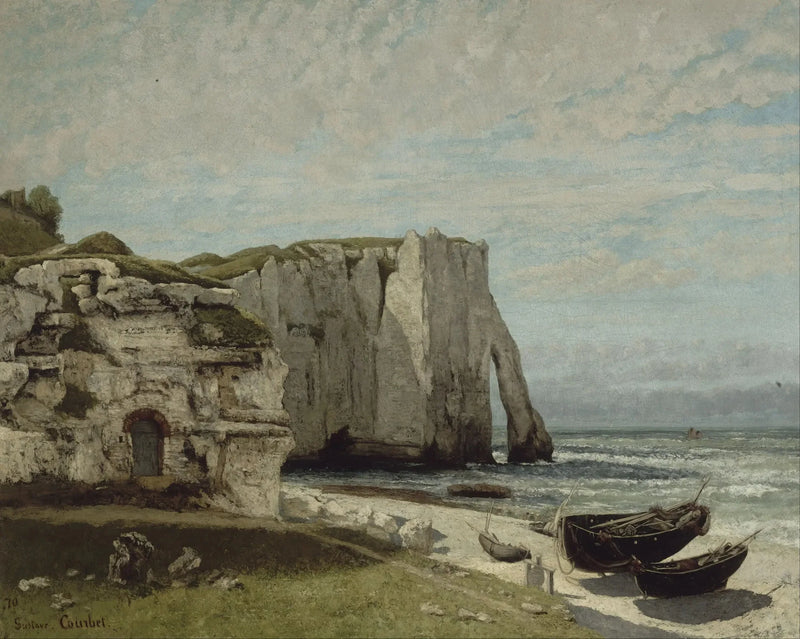 Falaise d'Étretat efter stormen - Gustave Courbet