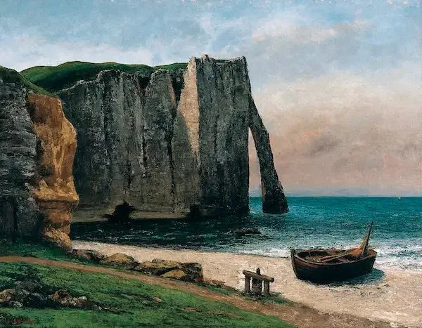 Étretat-klippan - Gustave Courbet