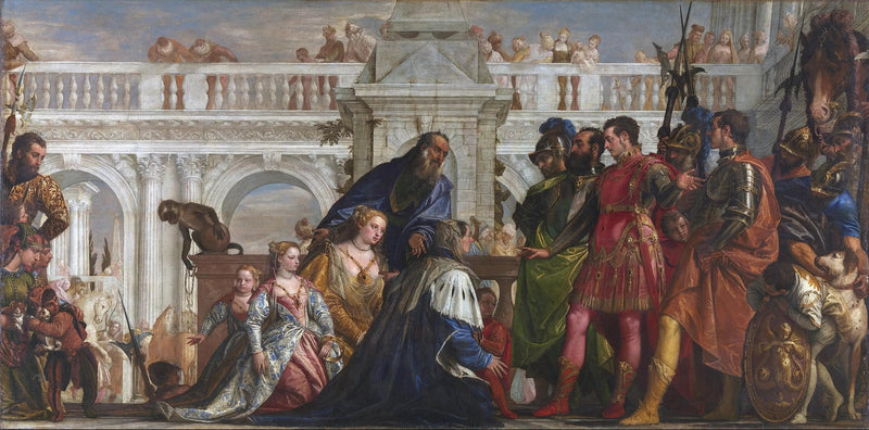 Darius familj framför Alexander - Paul Véronèse