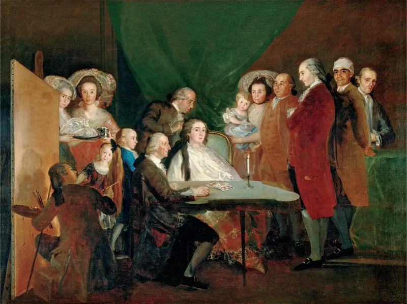 Familjen av infant Don Louis de Bourbon - Francisco de Goya