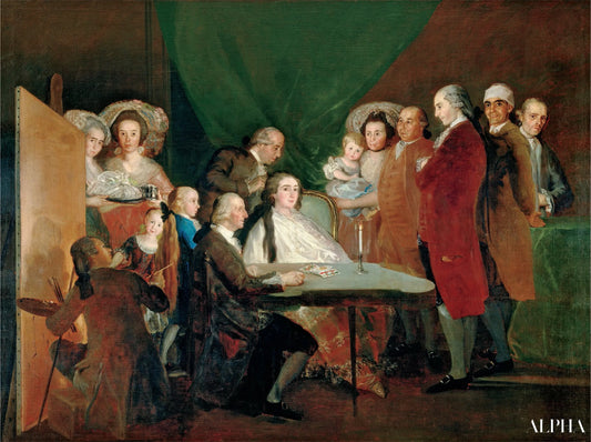 La Famille de l'infant Don Louis de Bourbon - Francisco de Goya - Reproductions de tableaux et peintures haut de gamme