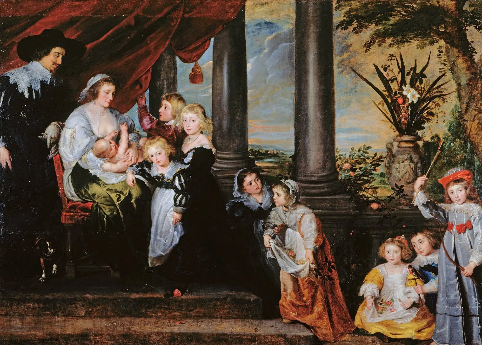 La famille de Sir Balthasar Gerbier - Peter Paul Rubens image 1 reproduction d’œuvre d’art à l’huile