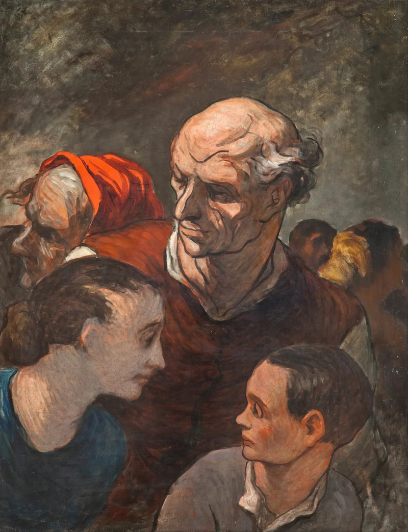 Familjen på barrikaderna - Honoré Daumier