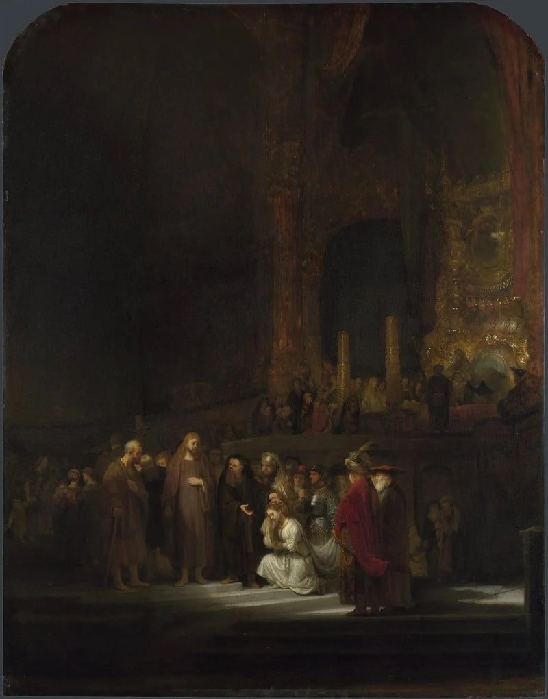 Den äktenskapsbrytande kvinnan - Rembrandt