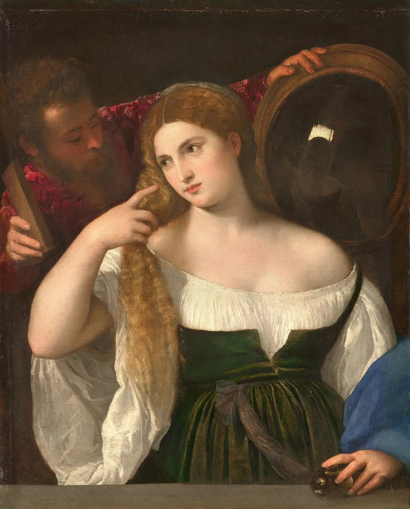 Kvinnan vid spegeln - Titian