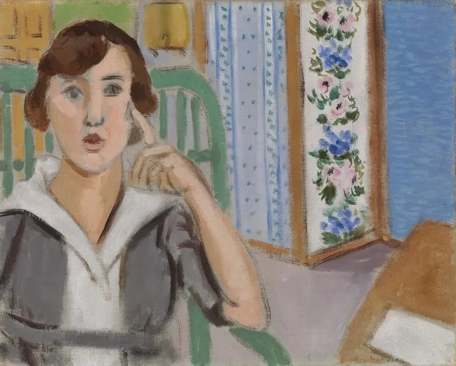 Kvinnan med skärmen - Henri Matisse