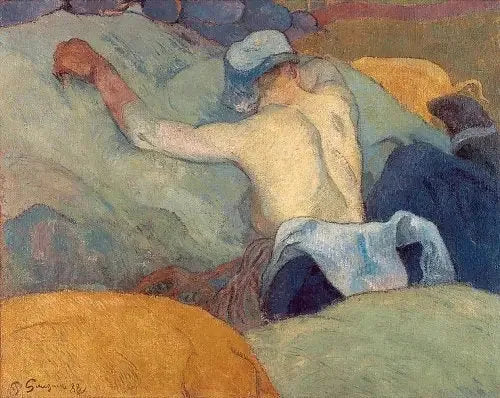 Kvinnan med grisarna, i full värme - Paul Gauguin
