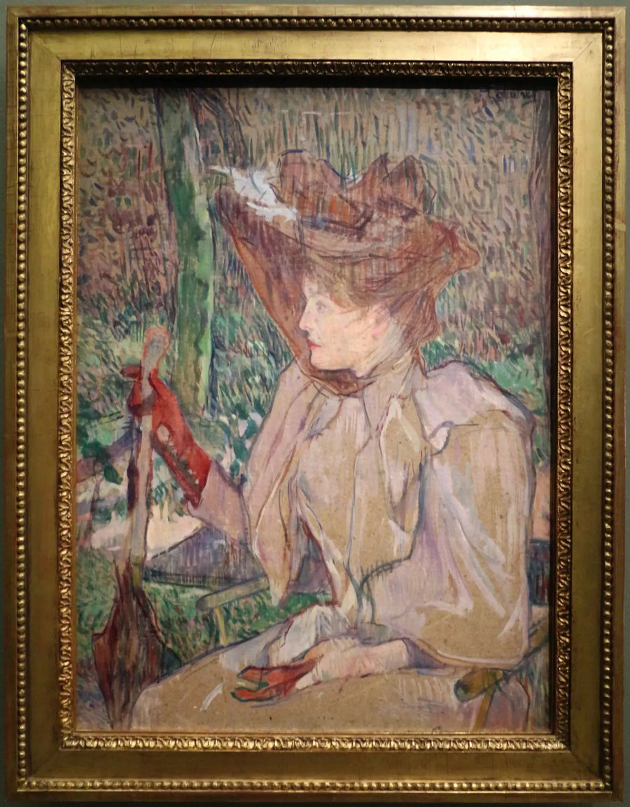 Kvinnan med handskarna - Henri de Toulouse-Lautrec