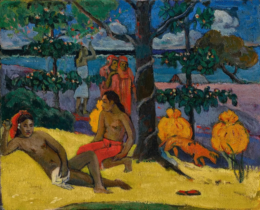 Kvinnan med mangon II - Paul Gauguin