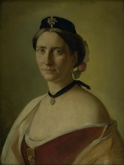 Konstnärens kvinna, Alma Bloch, född Trepka - Carl Heinrich Bloch