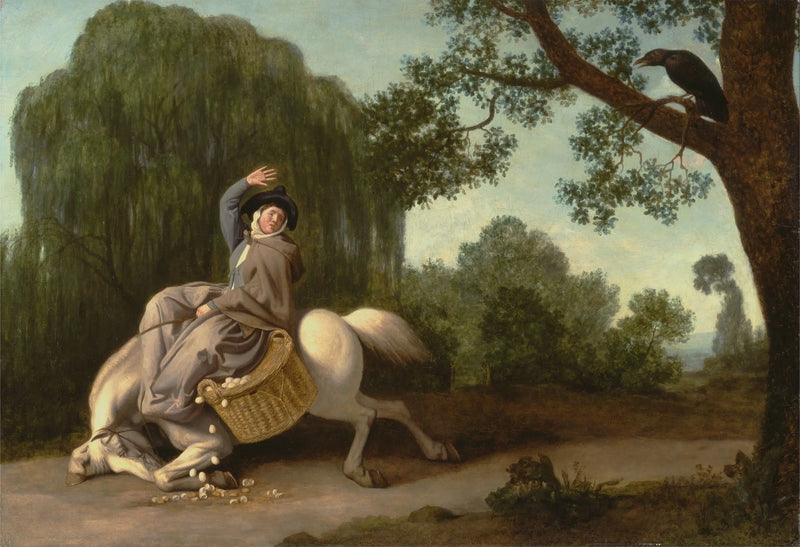 Gårdsägardottern och kråkan - George Stubbs