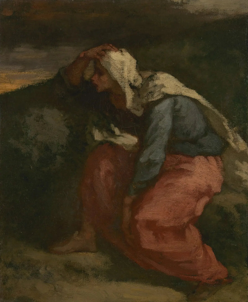 Fiskarens fru - Jean-François Millet