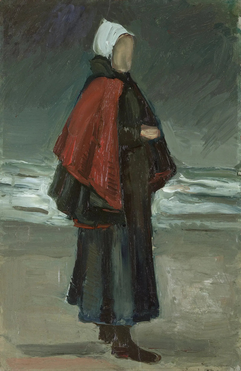 Fiskarens hustru på stranden - Vincent van Gogh