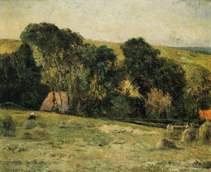 Höskörden i närheten av Dieppe - Paul Gauguin