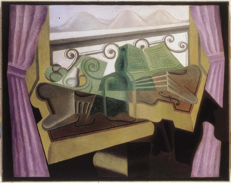 Fönstret vid kullarna - Juan Gris