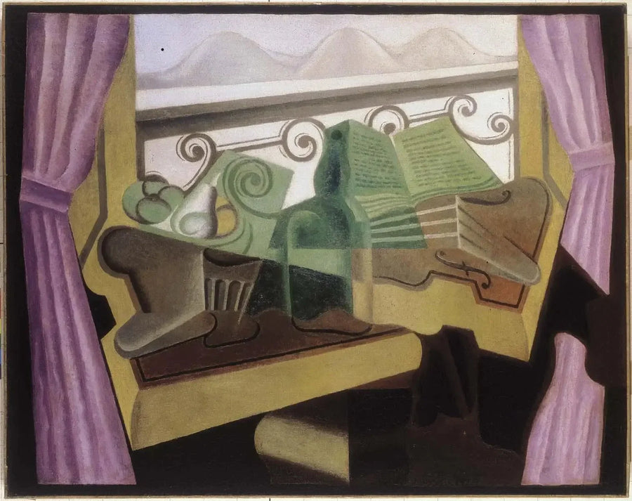Fönstret vid kullarna - Juan Gris