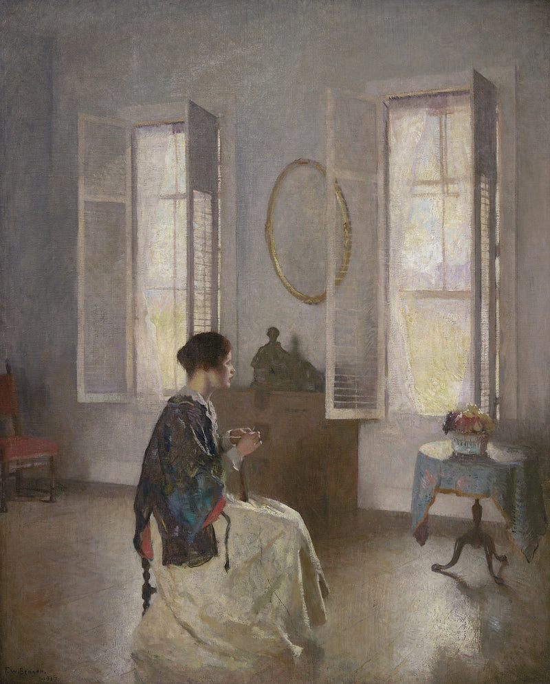 Den öppna fönstret - Frank Weston Benson