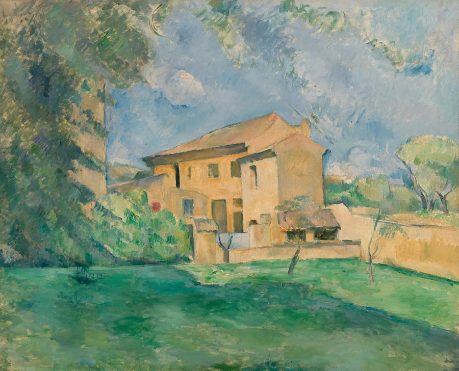 Gården vid Jas de Bouffan - Paul Cézanne