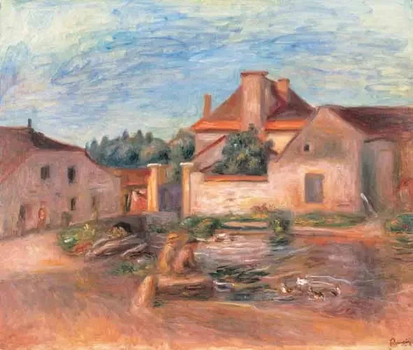 Essoyes gården - Pierre-Auguste Renoir