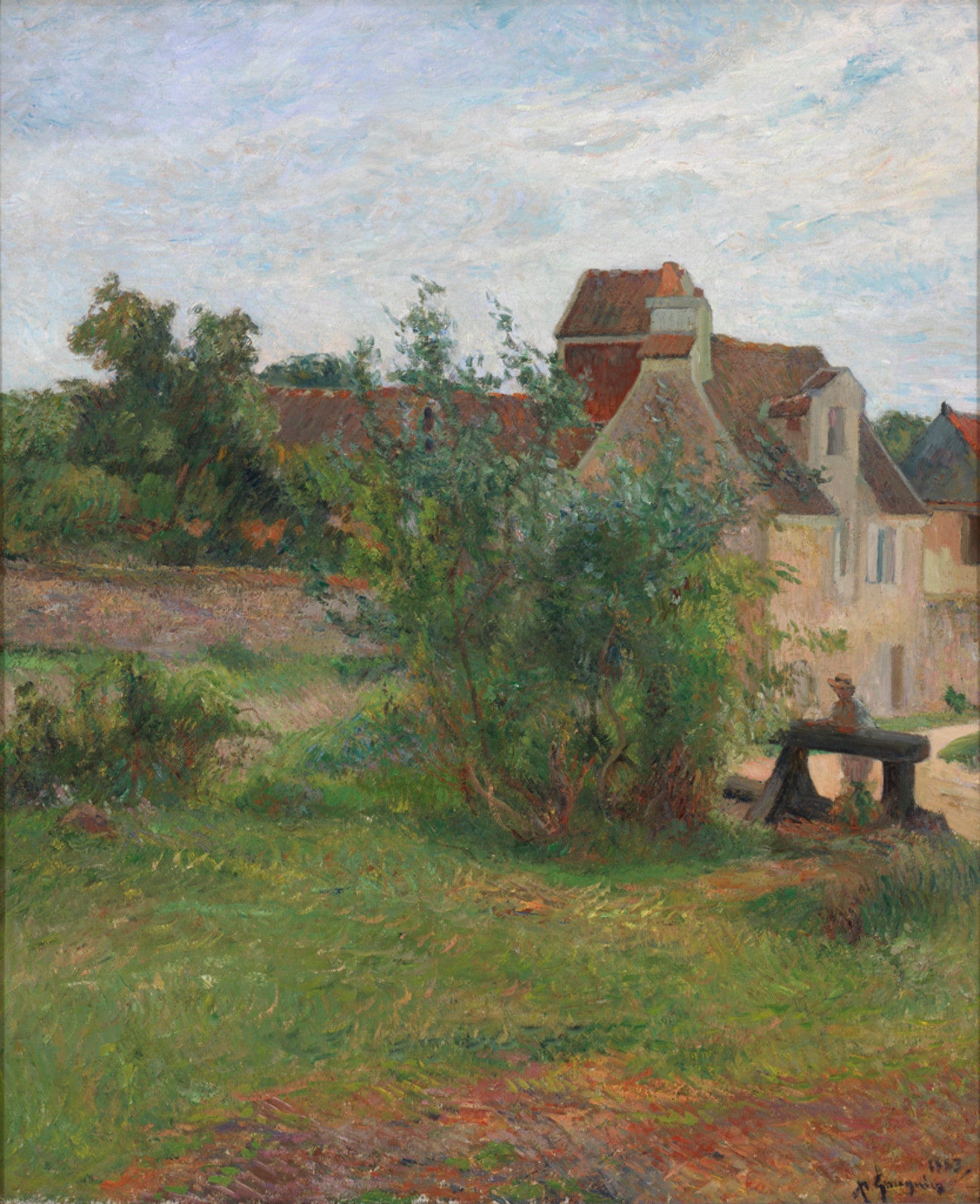 Busagny gården i Osny - Paul Gauguin
