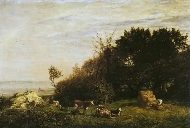 Saint-Siméons gård, omgivningarna av Honfleur - Eugène Boudin