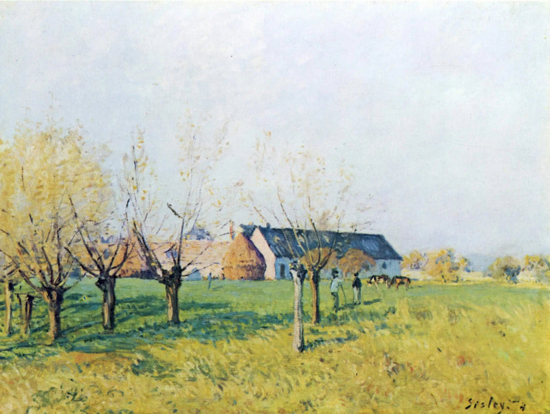 Helvetets håls gård, höstmorgon - Alfred Sisley