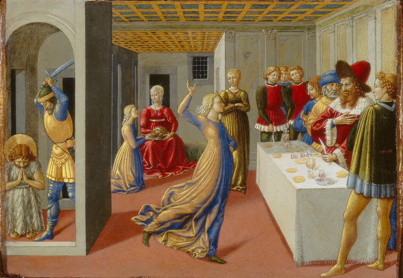 Herodes fest och Johannes Döparens halshuggning - Benozzo Gozzoli