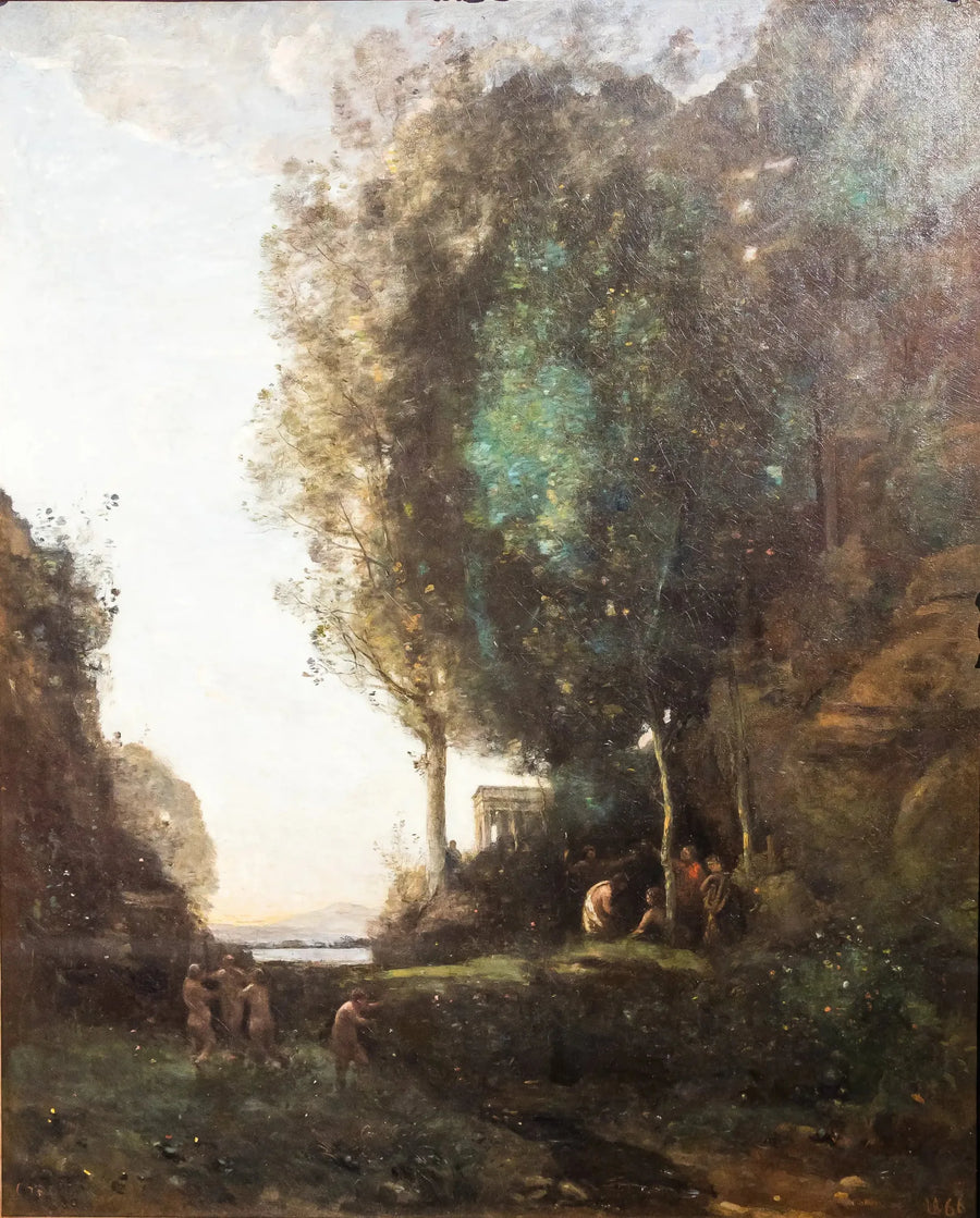 Bacchusfesten (Kvällen) - Jean-Baptiste Camille Corot