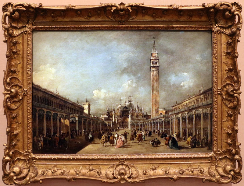 Himmelsfärdsdagen på Sankt Markus plats - Francesco Guardi