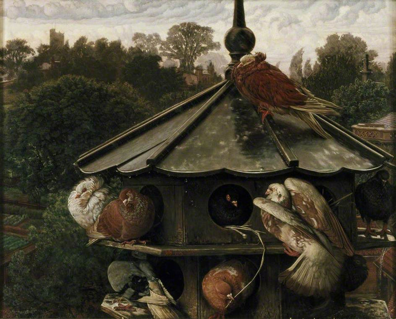 Saint Swithin-festen (Le Pigeonnier) - William Holman Hunt