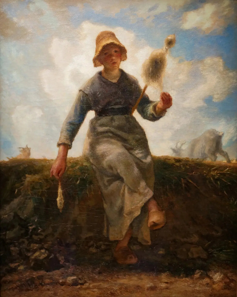 Filösen, auvergne fårfarmare - Jean-François Millet