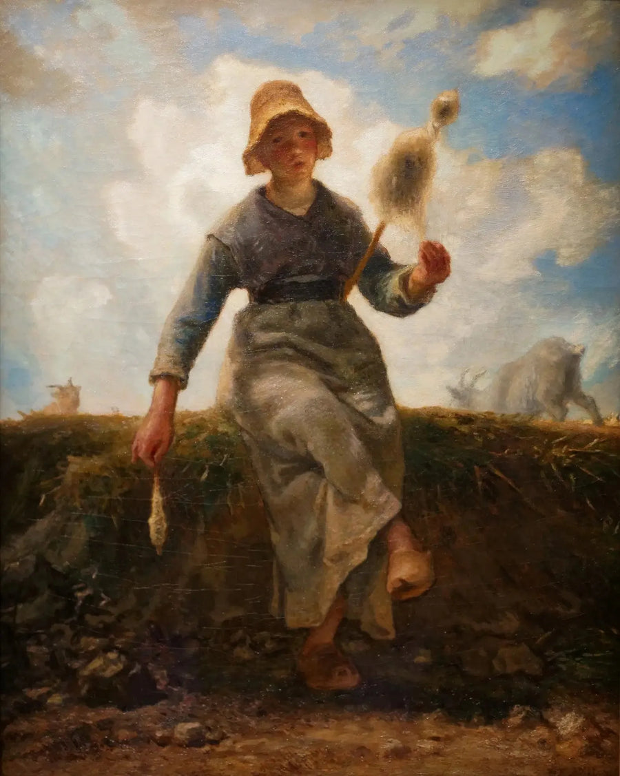 Filösen, auvergne fårfarmare - Jean-François Millet