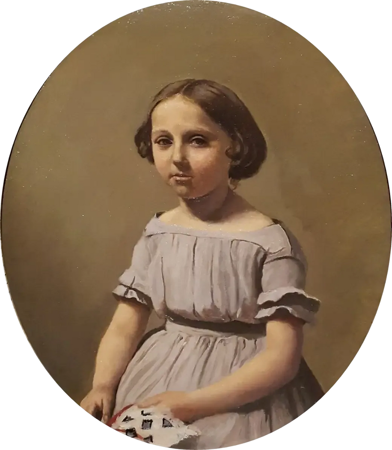 Den äldsta dottern till herr Edouard Delalain - Jean-Baptiste Camille Corot