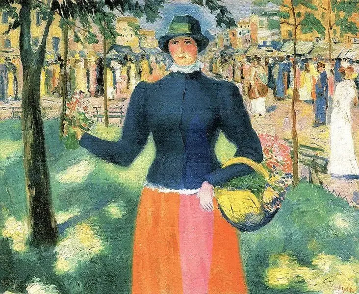 Flickan med Blommorna II - Kazimir Malevich