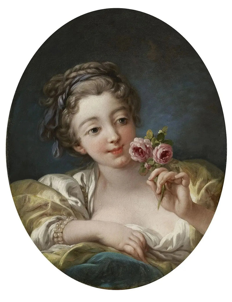Flickan med rosorna - François Boucher