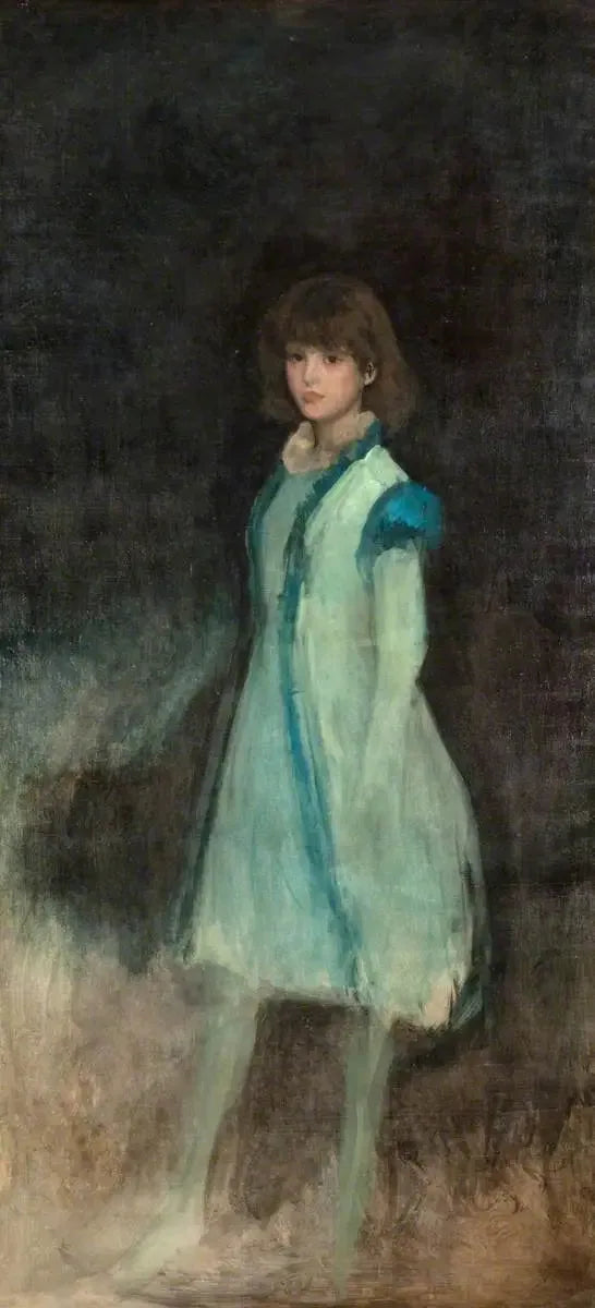 Den blå flickan: Connie Gilchrist - James Abbott McNeill Whistler