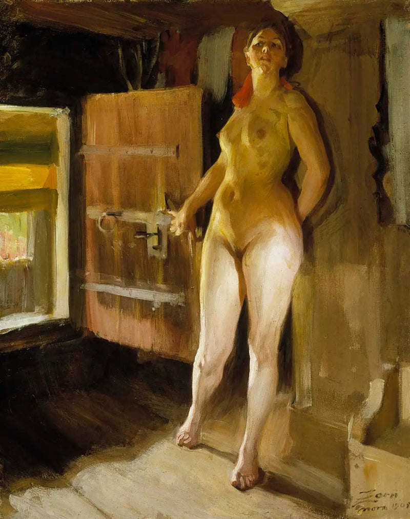 Flickan i bastun - Anders Zorn