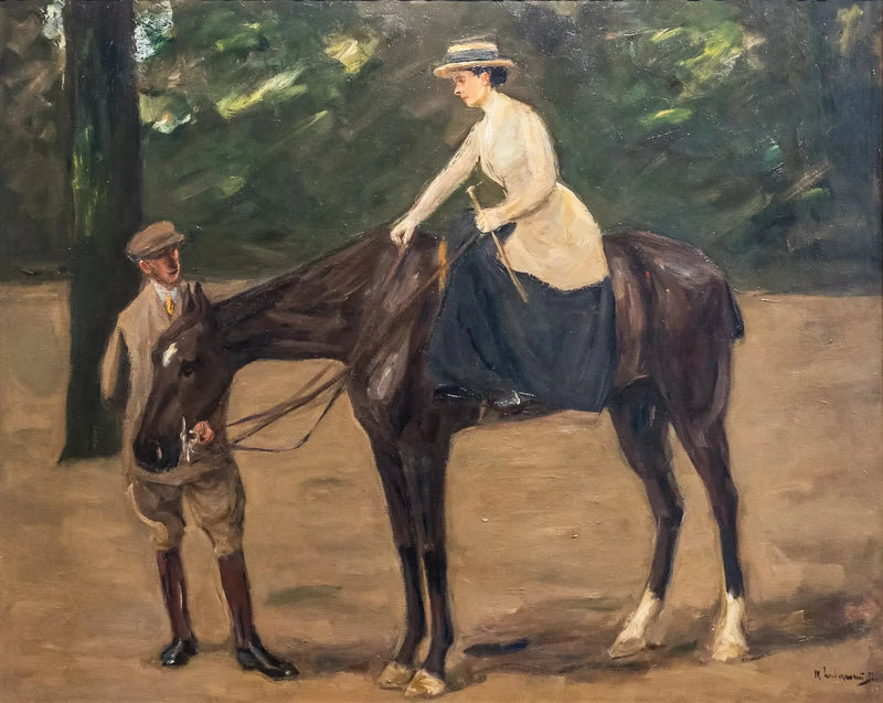 Konstnärens dotter till häst - Max Liebermann
