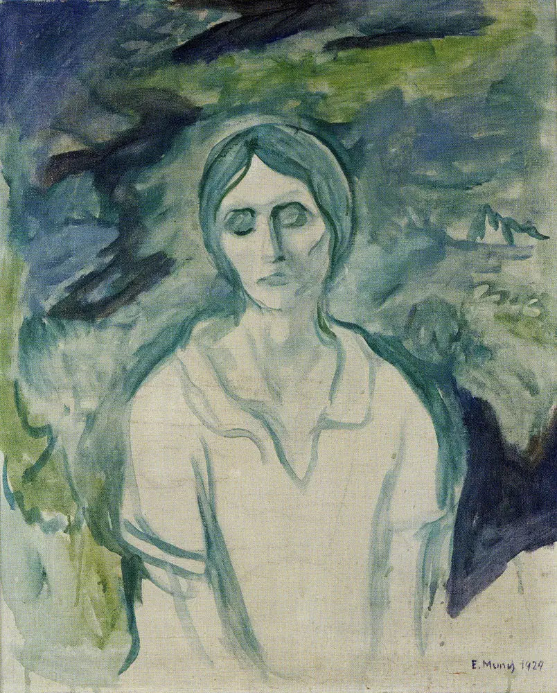 Den gotiska flickan - Edvard Munch