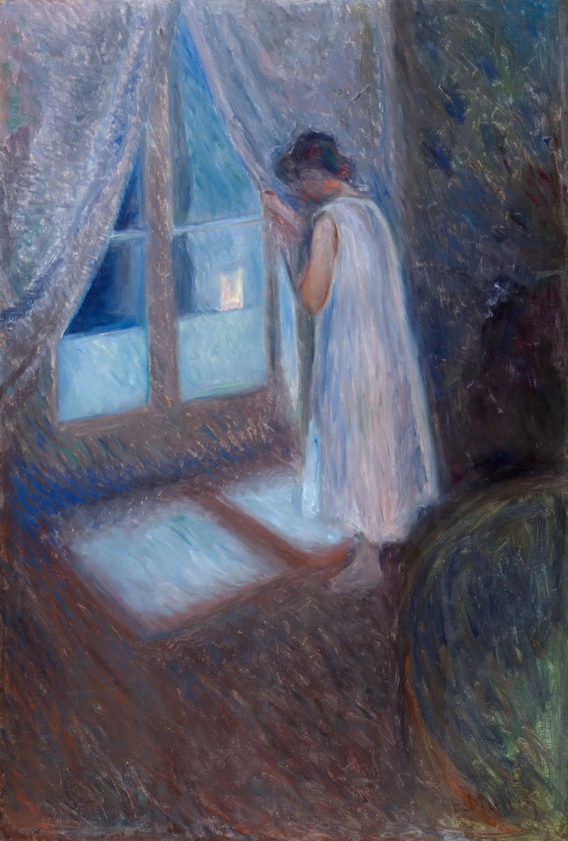 Flickan vid fönstret - Edvard Munch