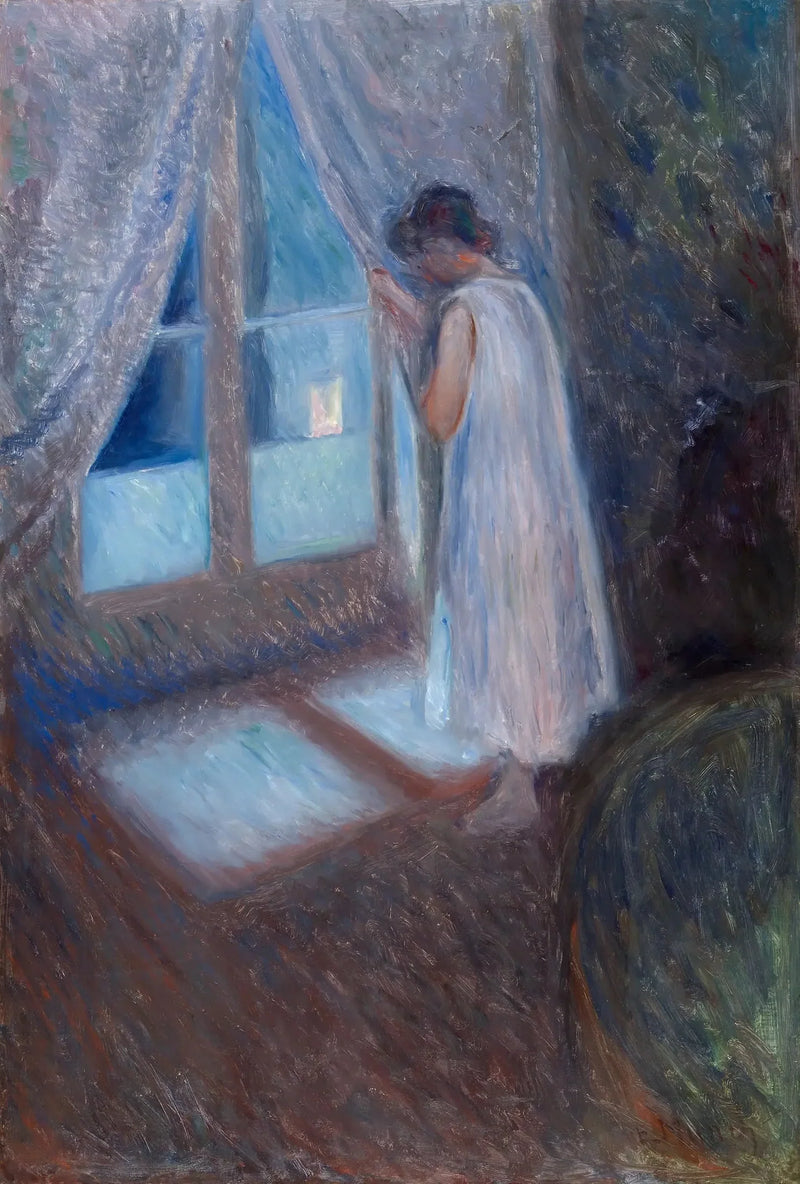 Flickan vid fönstret - Edvard Munch