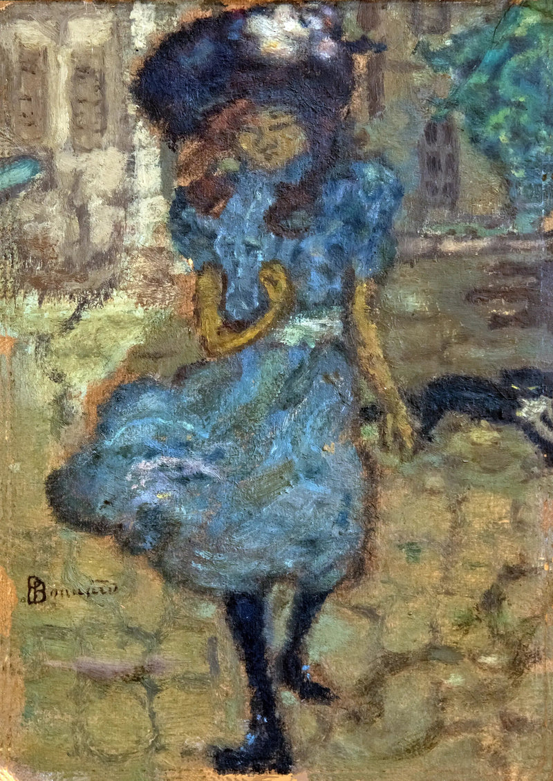 Flickan med katten - Pierre Bonnard