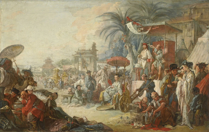 Den kinesiska marknaden - François Boucher